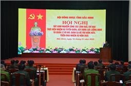 Triển khai công tác tuyển quân, xây dựng lực lượng dự bị động viên và quản lý vũ khí, quân cụ hỗ trợ năm 2025